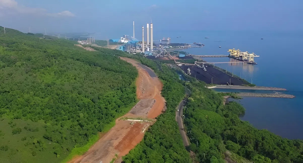 Proyek jalan tol Probowangi dari ketinggian/ Khoirul Rizal