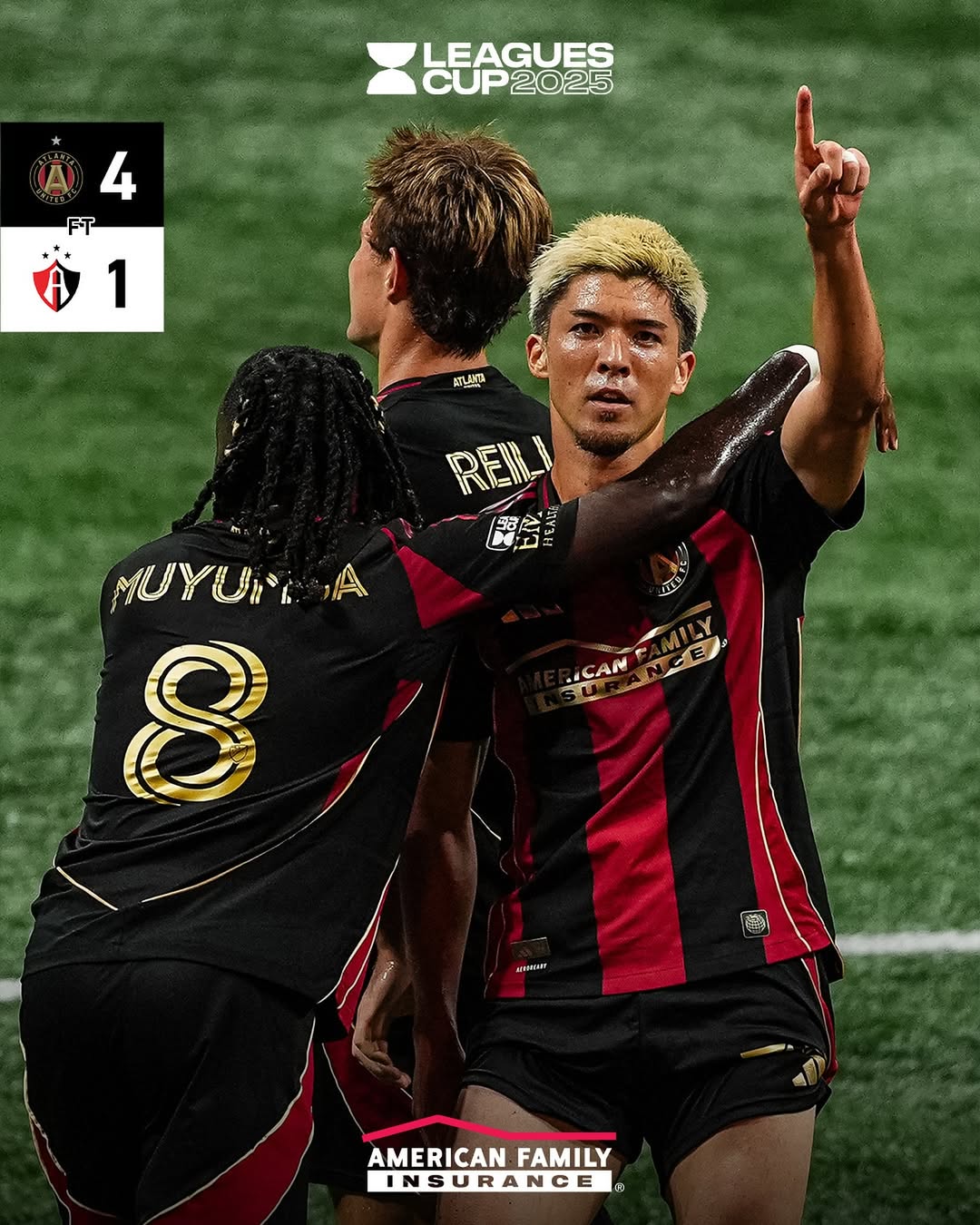 Atlanta tutup pertandingan terakhir fase pertama Leagues Cup 2025 dengan manis setelah berhasil tumbangkan Atlas FC.