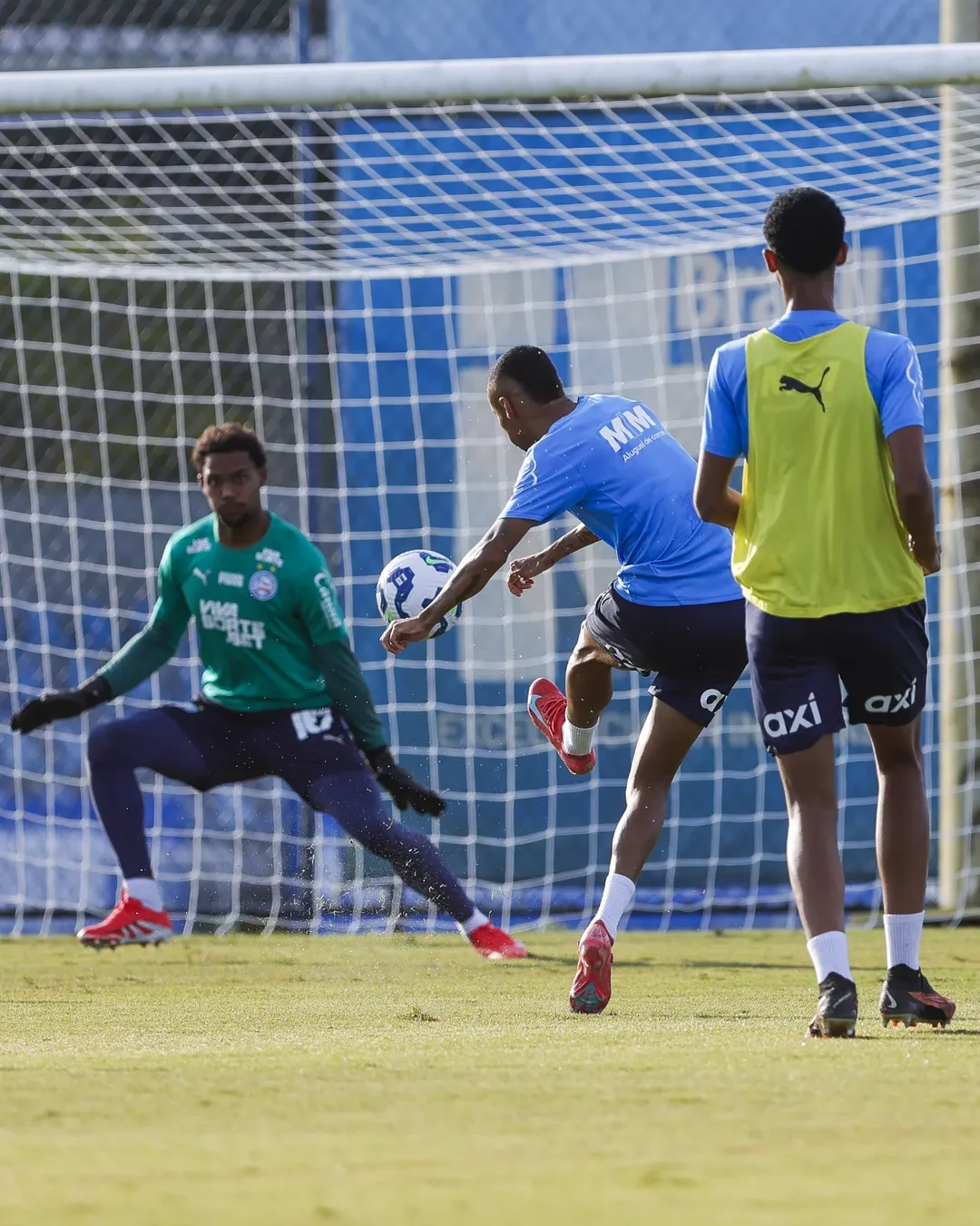Sesi latihan Bahia sebelum laga menghadapi Fluminense di Serie A Brasil 2025.