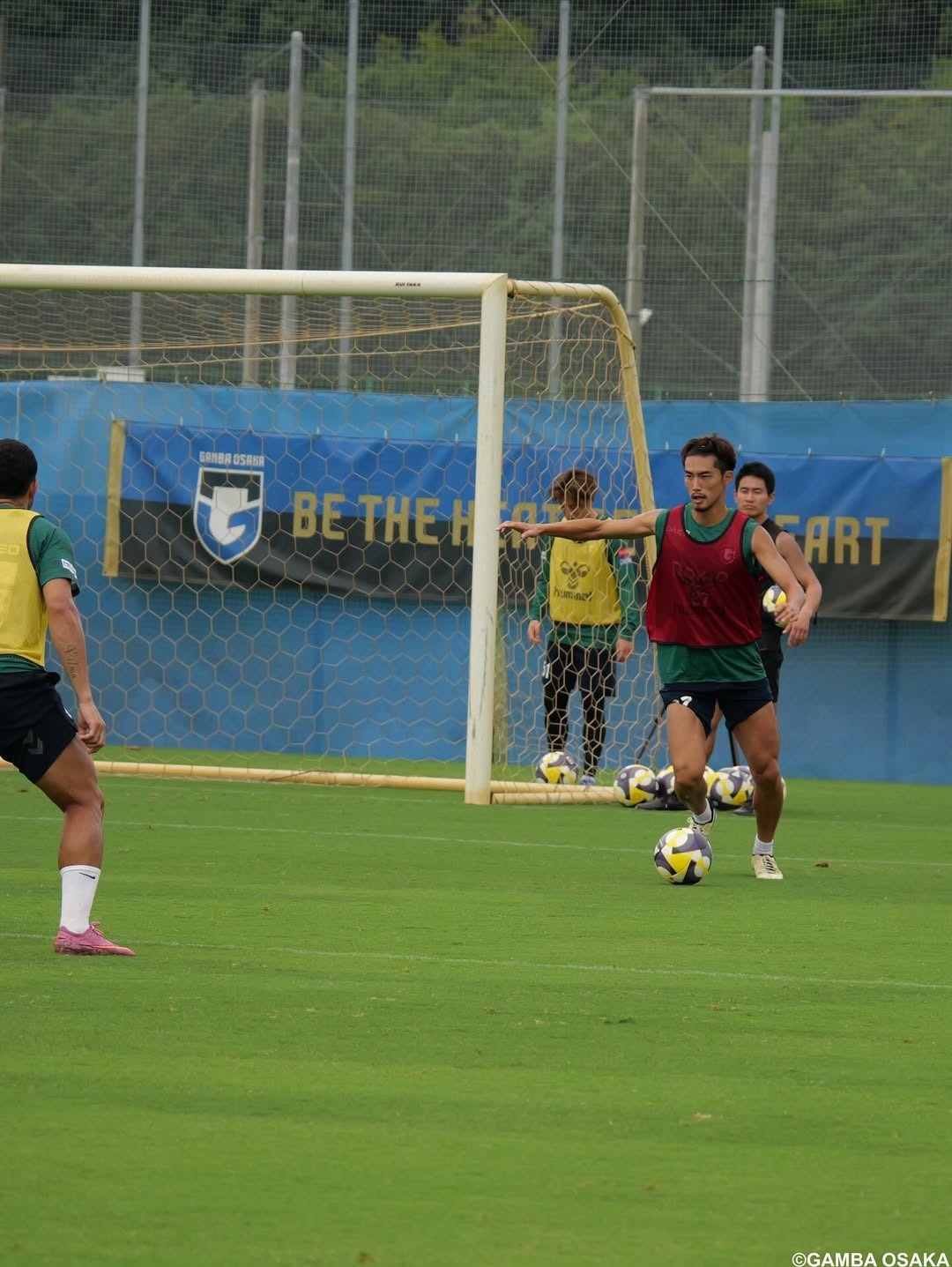Sesi latihan Gamba Osaka jelang laga menghadapi Fagiano Okayama di J1 League 2025.