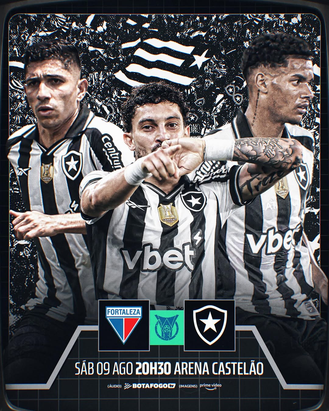 Preview pertandingan Botafogo vs Fortaleza di Serie A Brasil 2025.