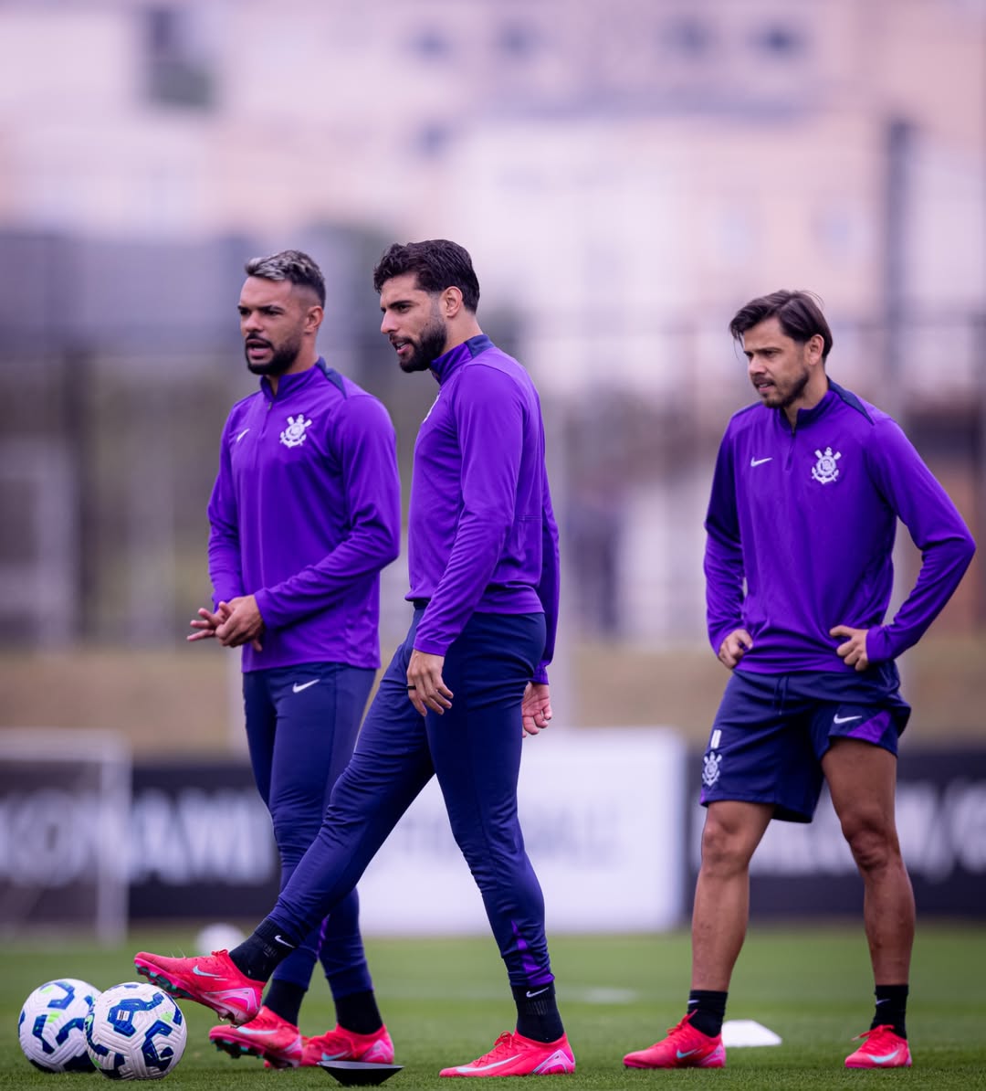 Sesi latihan Corinthians jelang laga menghadapi Juventude di pekan 19 Serie A Brasil 2025.