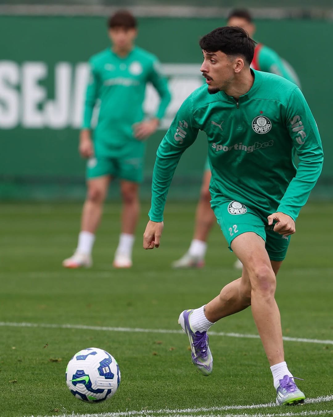 Sesi latihan Palmeiras jelang laga menghadapi Ceara di pekan ke-19 Serie A Brasil 2025.