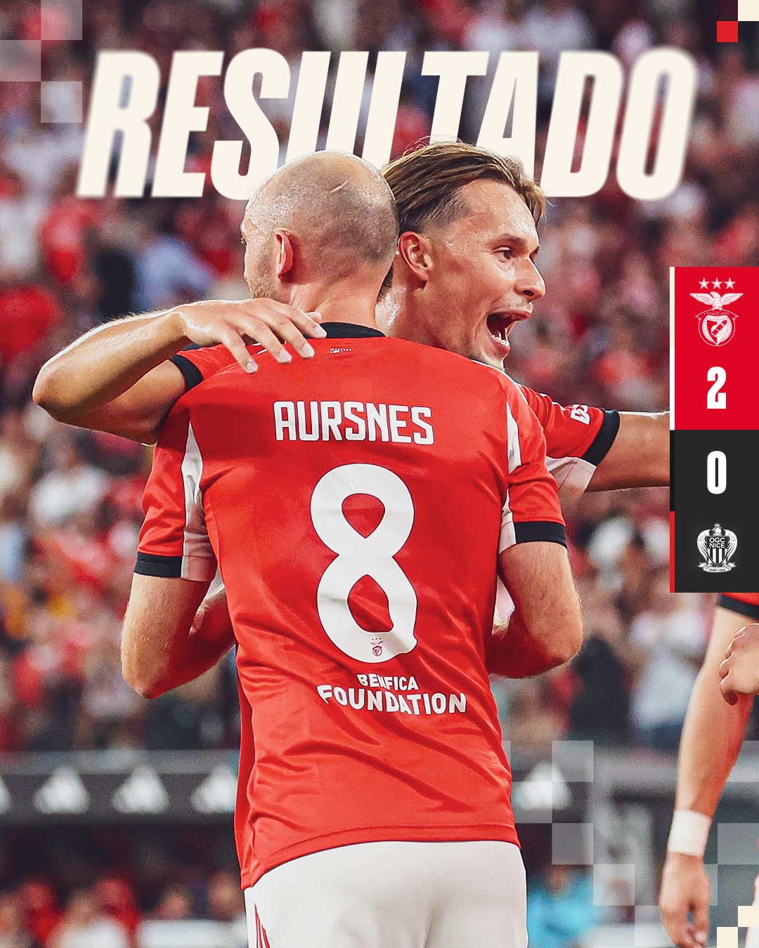 Benfica berhasil cukur gundul Nice di leg 2 Kualifikasi UCL 25/26.