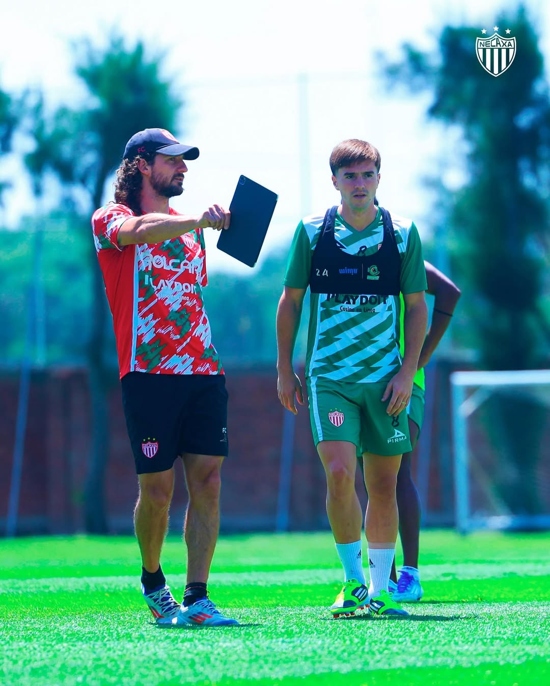 Sesi latihan Necaxa jelang laga menghadapi Leon di pekan ke-5 Liga MX Apertura 2025.