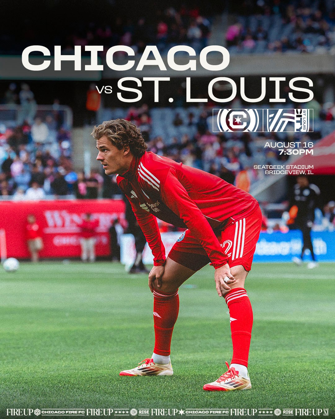 Preview pertandingan antara Chicago Fire vs St. Luois City di MLS 2025.