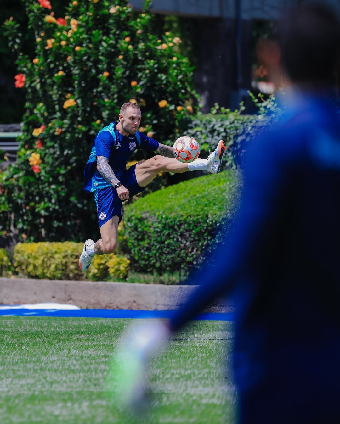 Sesi latihan Cruz Azul jelang laga menghadapi Santos Laguna di Liga MX Apertura 2025.