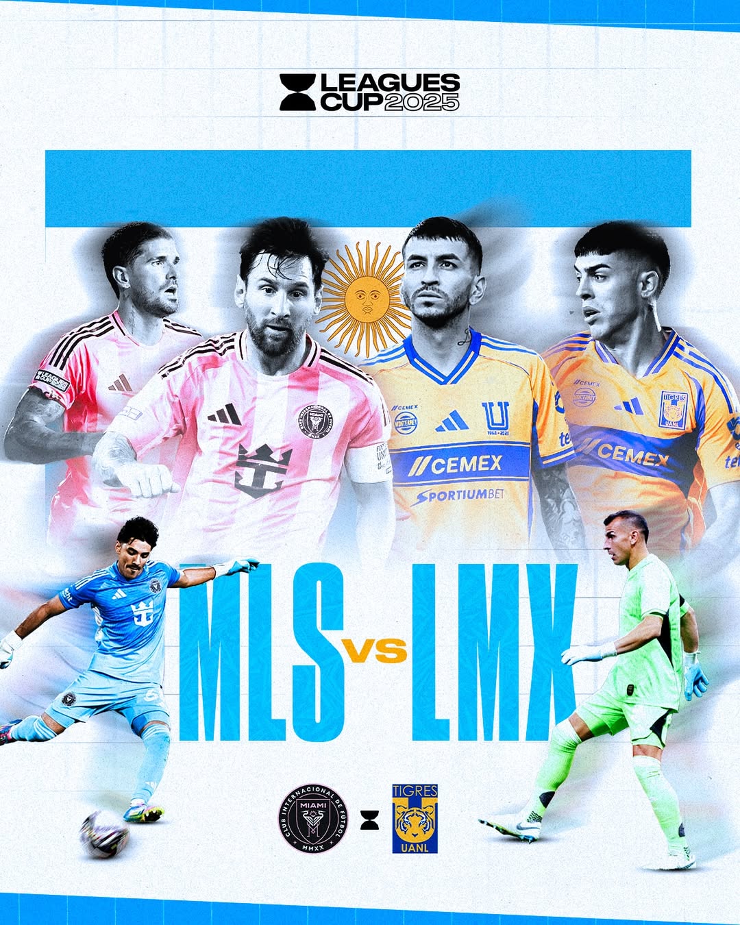 Prediksi pertandingan antara Inter Miami vs Tigres UANL di babak perempat final Leagues Cup 2025.