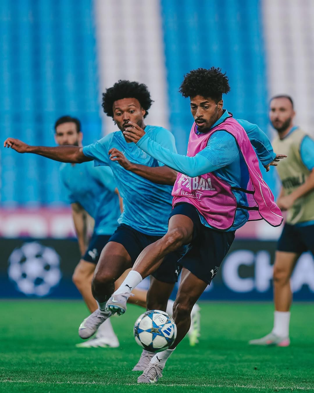 Sesi latihan Pafos FC jelang laga menghadapi Red Star Belgrade di babak play-off Liga Champions UEFA.