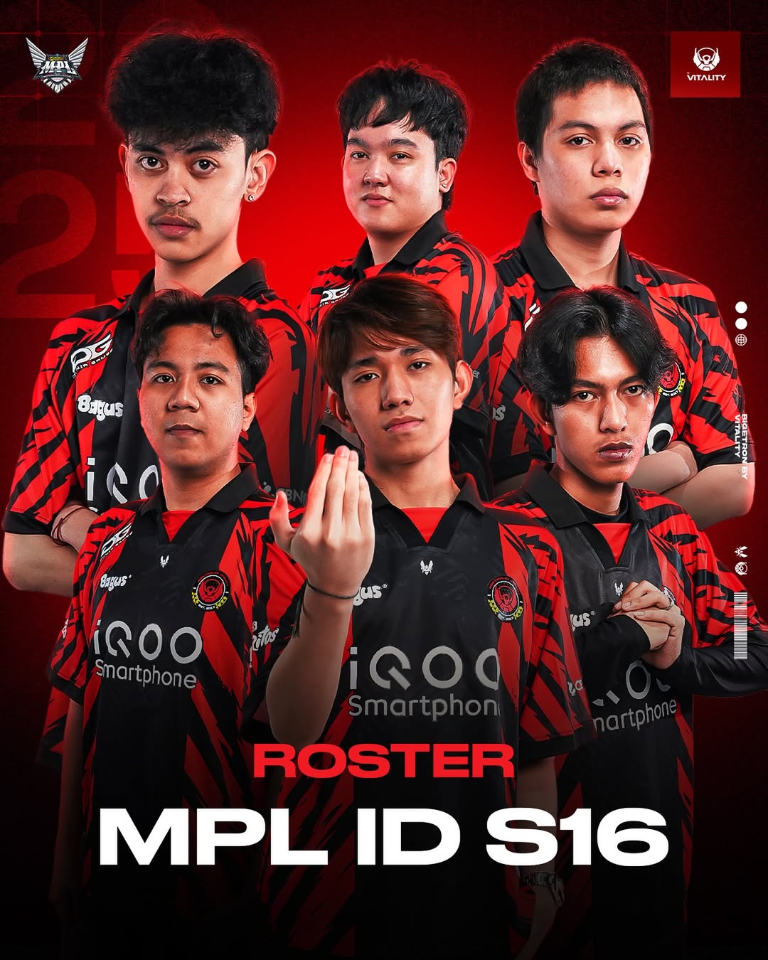 Roster BTR by Vitality di MPL ID S16.