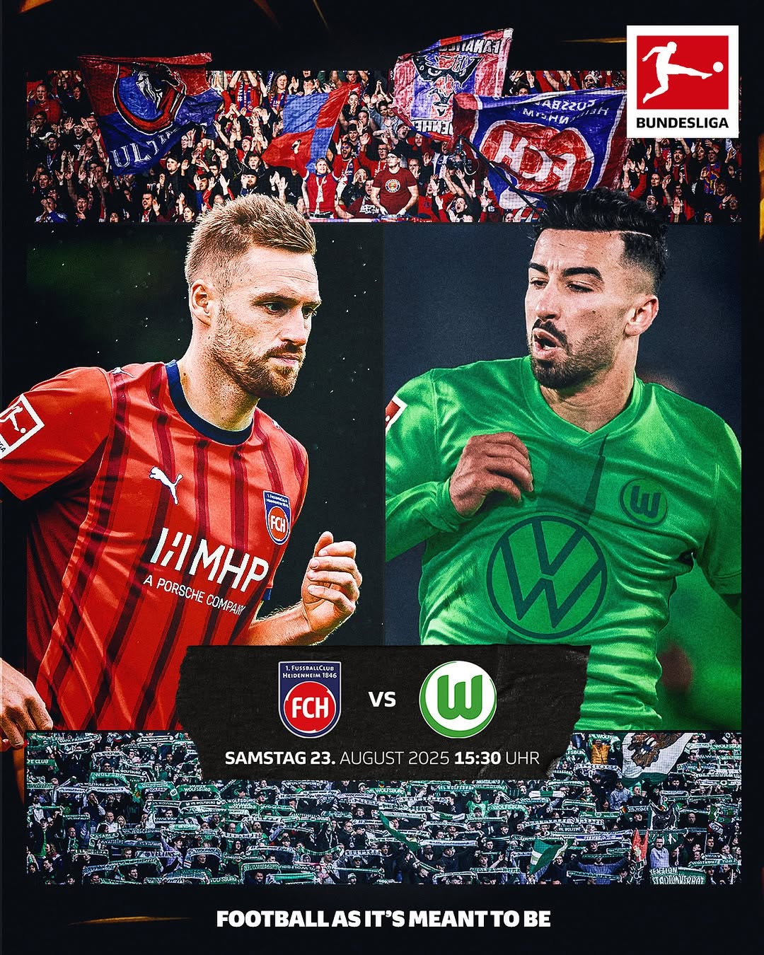 Preview pertandingan antara Heidenheim vs Wolfsburg di pekan pertama Bundesliga 2025-26.