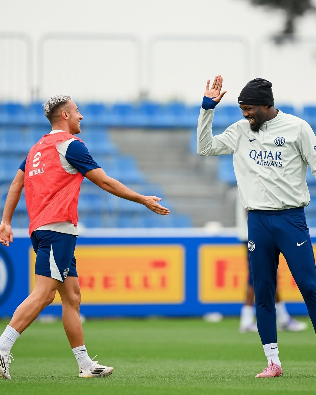 Sesi latihan Inter jelang laga menghadapi Udinese di pekan kedua Serie A 2025-26.