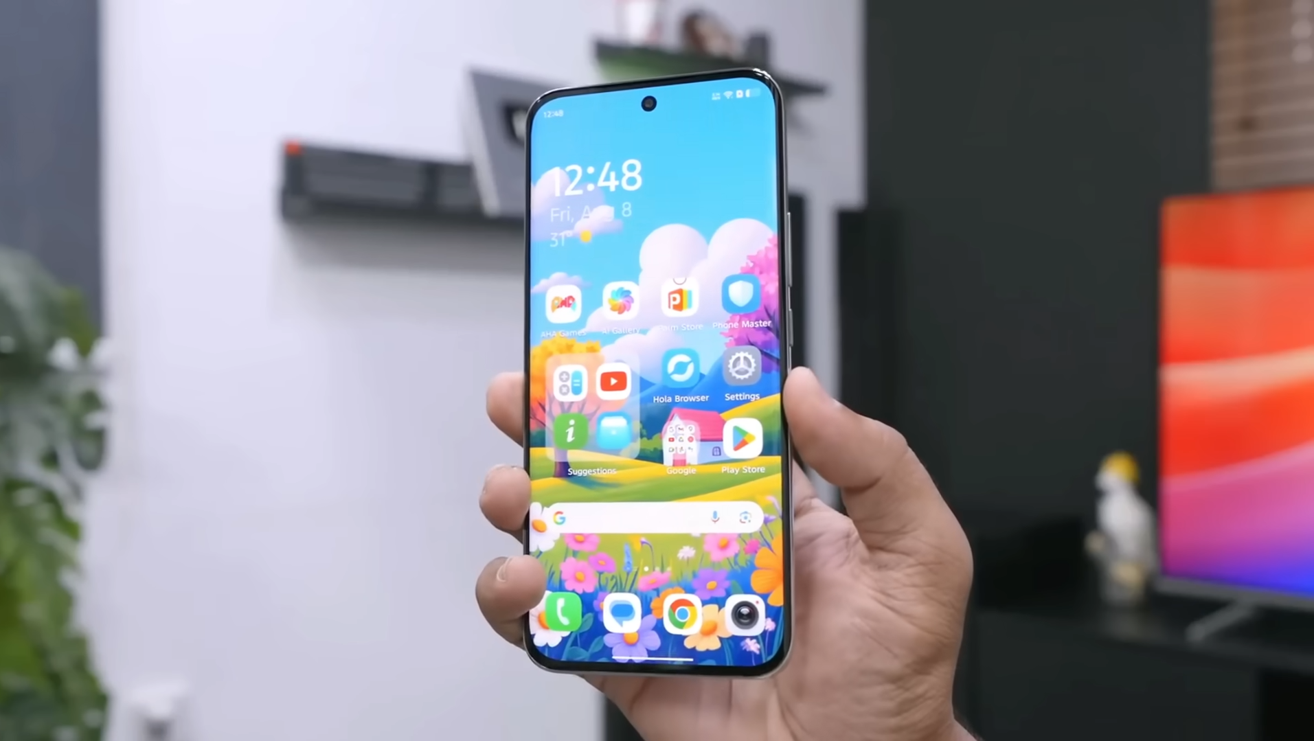 Layar curve Itel S26 Ultra.