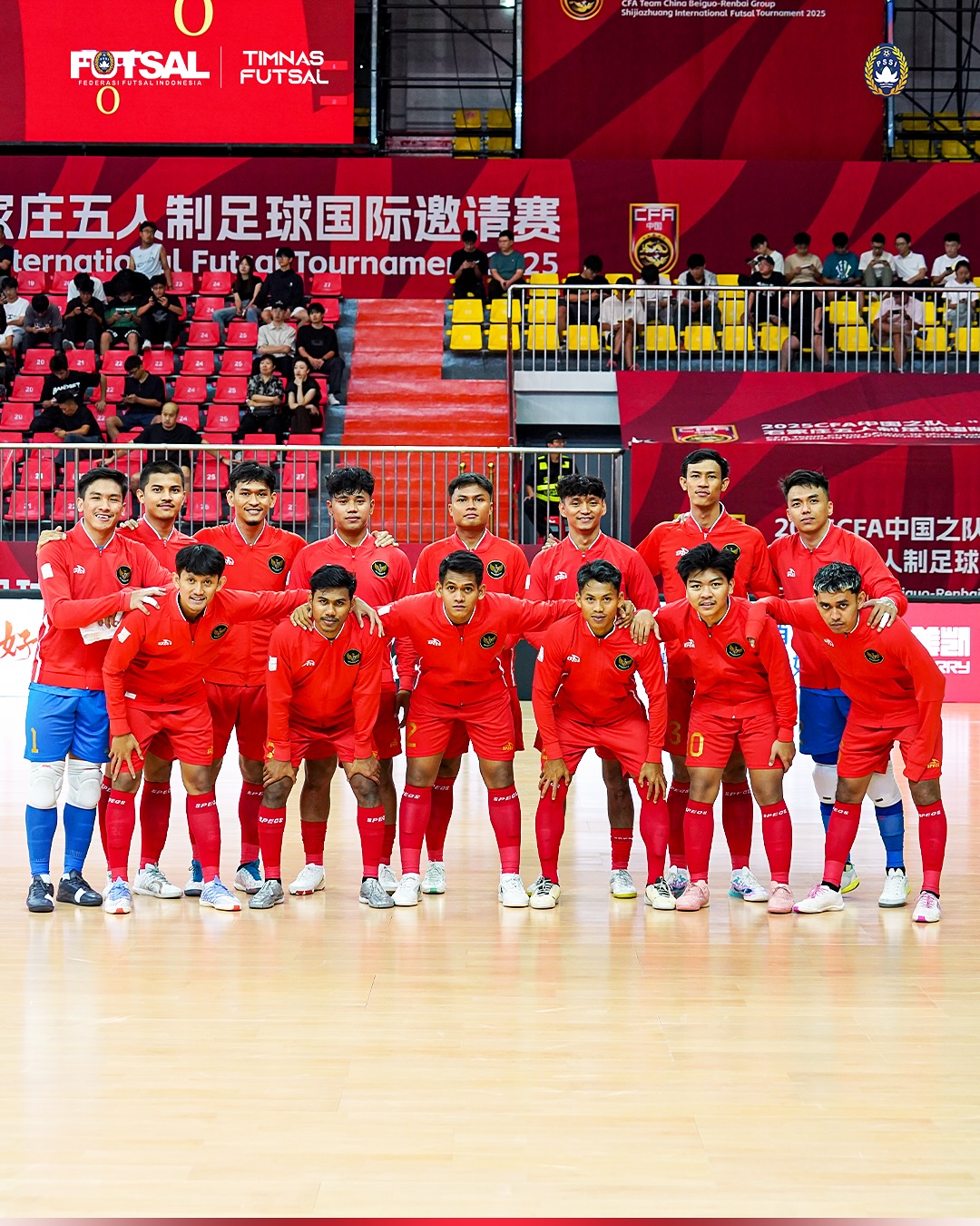Squad timnas Indonesia di CFA International Futsal Tournamnet 2025.