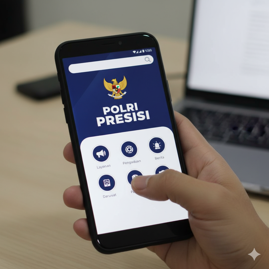 Aplikasi Polri Presisi untuk memperpanjang SKCK secara online.