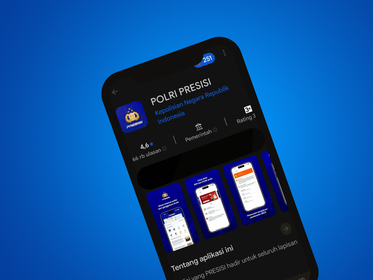 Aplikasi POLRI PRESISI yang bisa digunakan untuk membuat SKCK secara online.