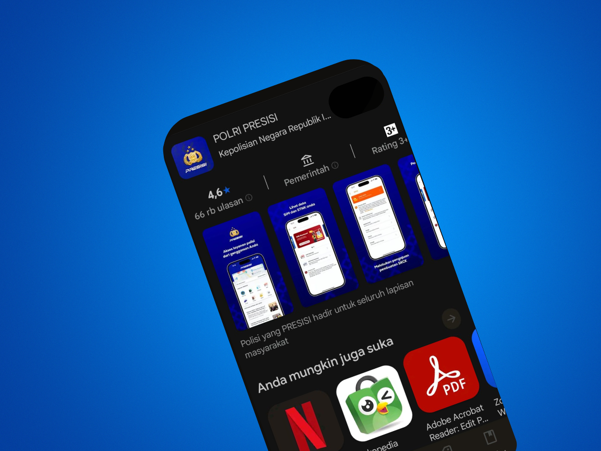 Aplikasi POLRI PRESISI yang bisa digunakan untuk membuat SKCK secara online.