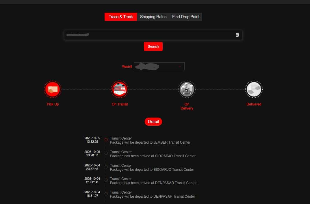 Cara tracking paket di J&T.