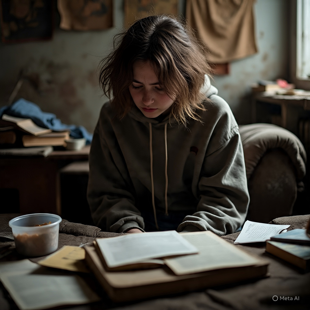 Seorang remaja yang mengalami avoidant attachment.