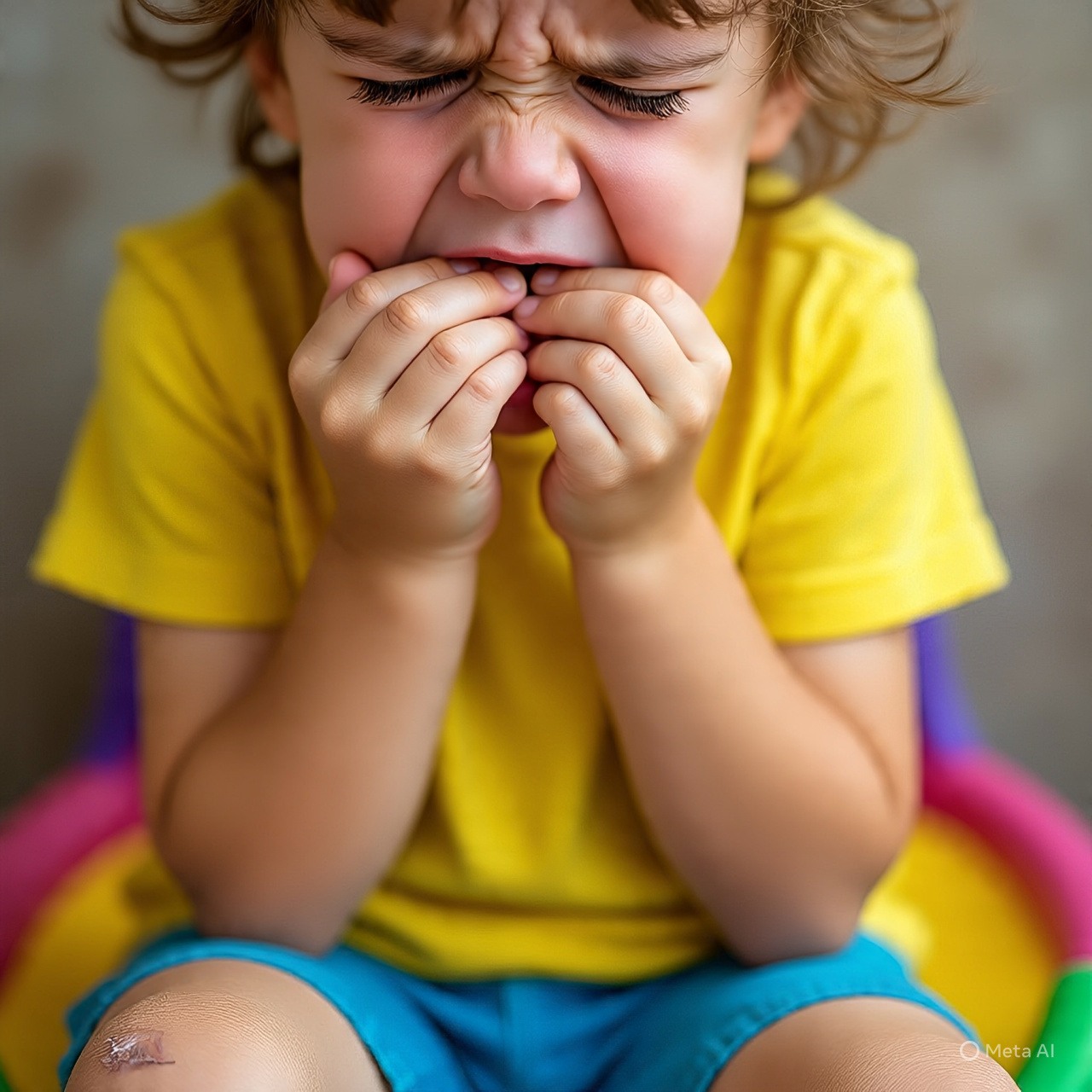 ILUSTRASI kebiasaan menggigit kuku.