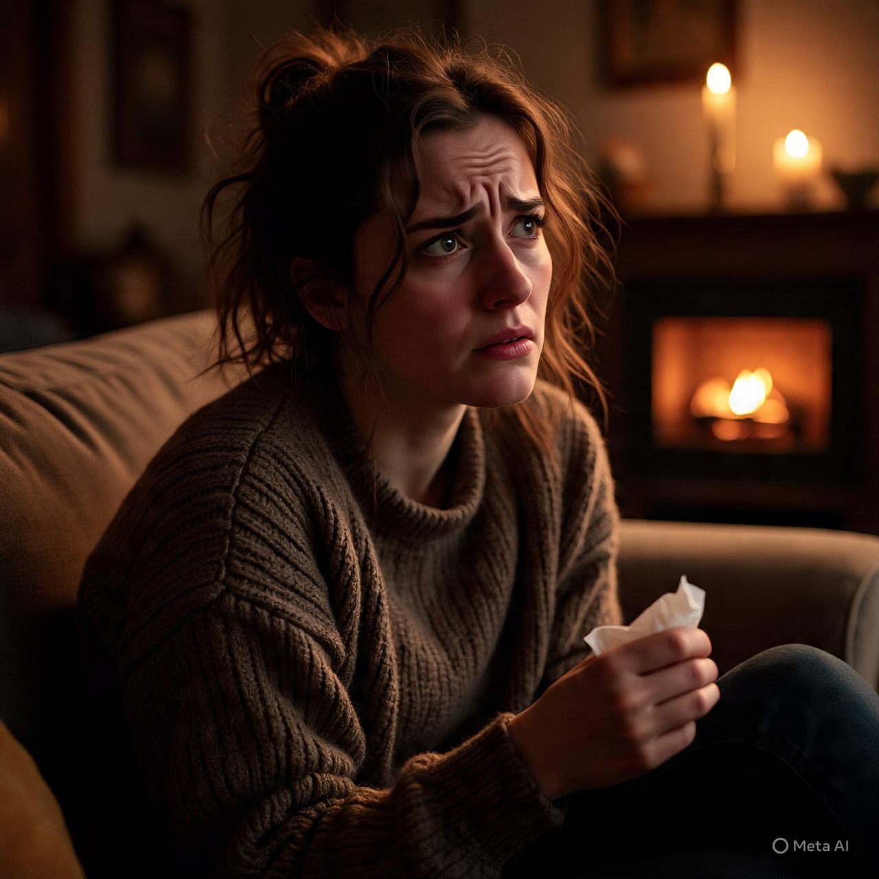 Ilustrasi seorang wanita yang mudah baper.