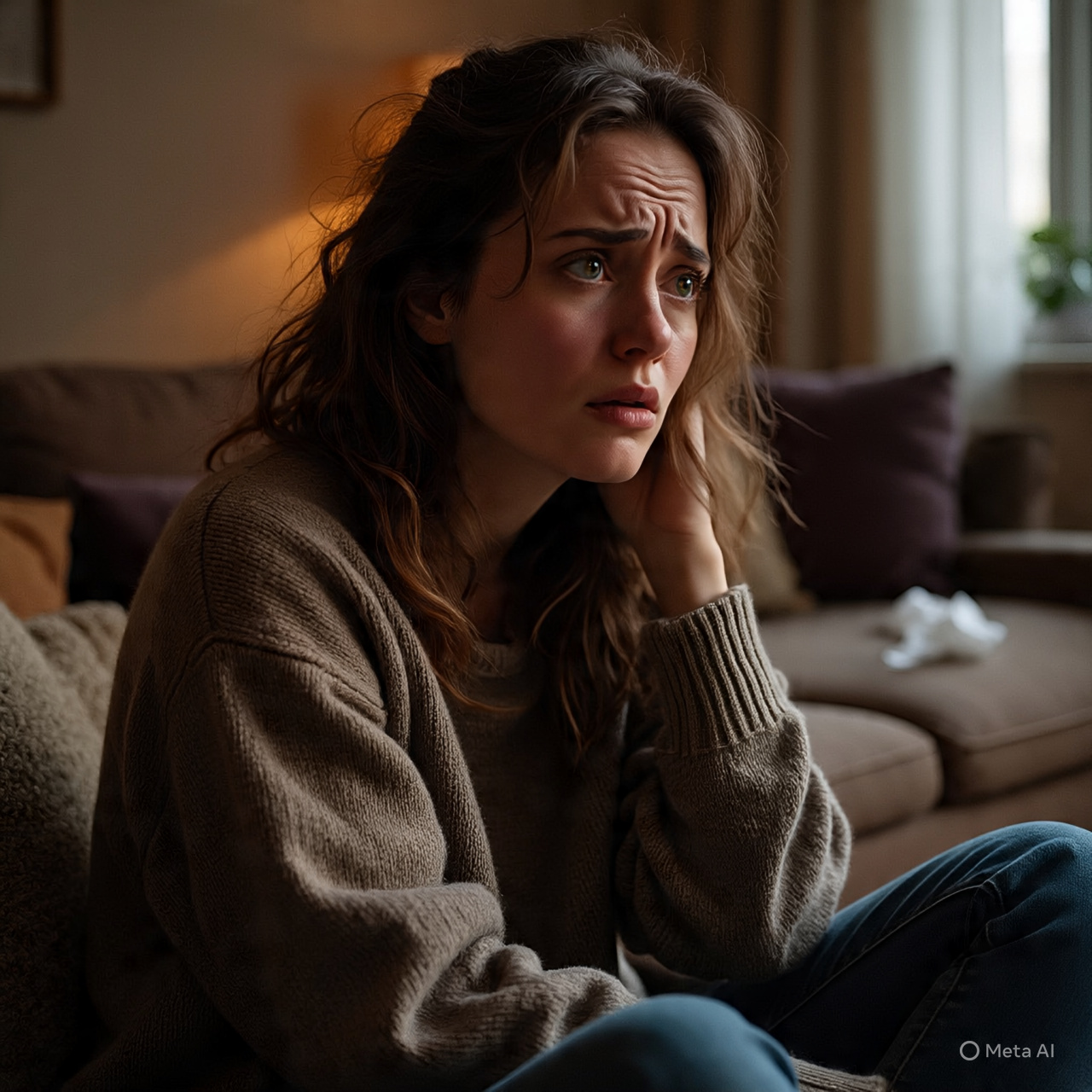 Ilustrasi seorang wanita yang mudah baper.