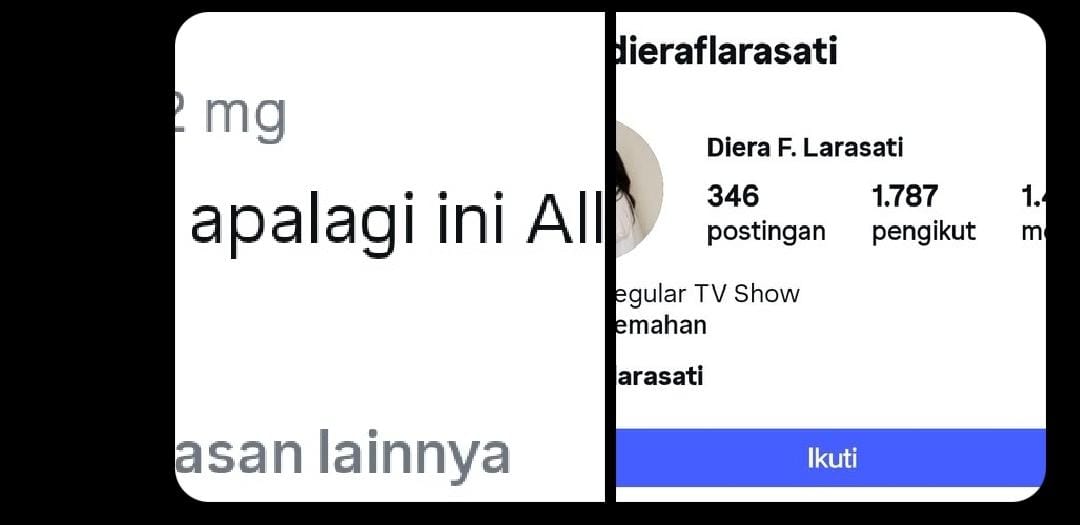 Perempuan yang diduga sebagai VO tayangan Xpose Trans 7/ tangkapan layar
