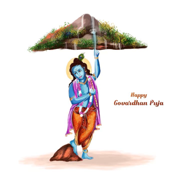 Perayaan Govardhan Puja.