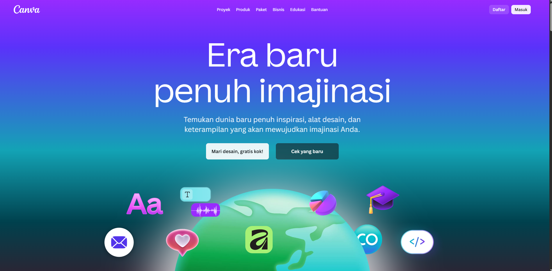 Canva platform desain grafis dan edit foto yang sangat populer di seluruh dunia.
