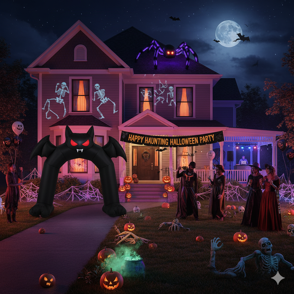 Ilustrasi pesta Helloween.