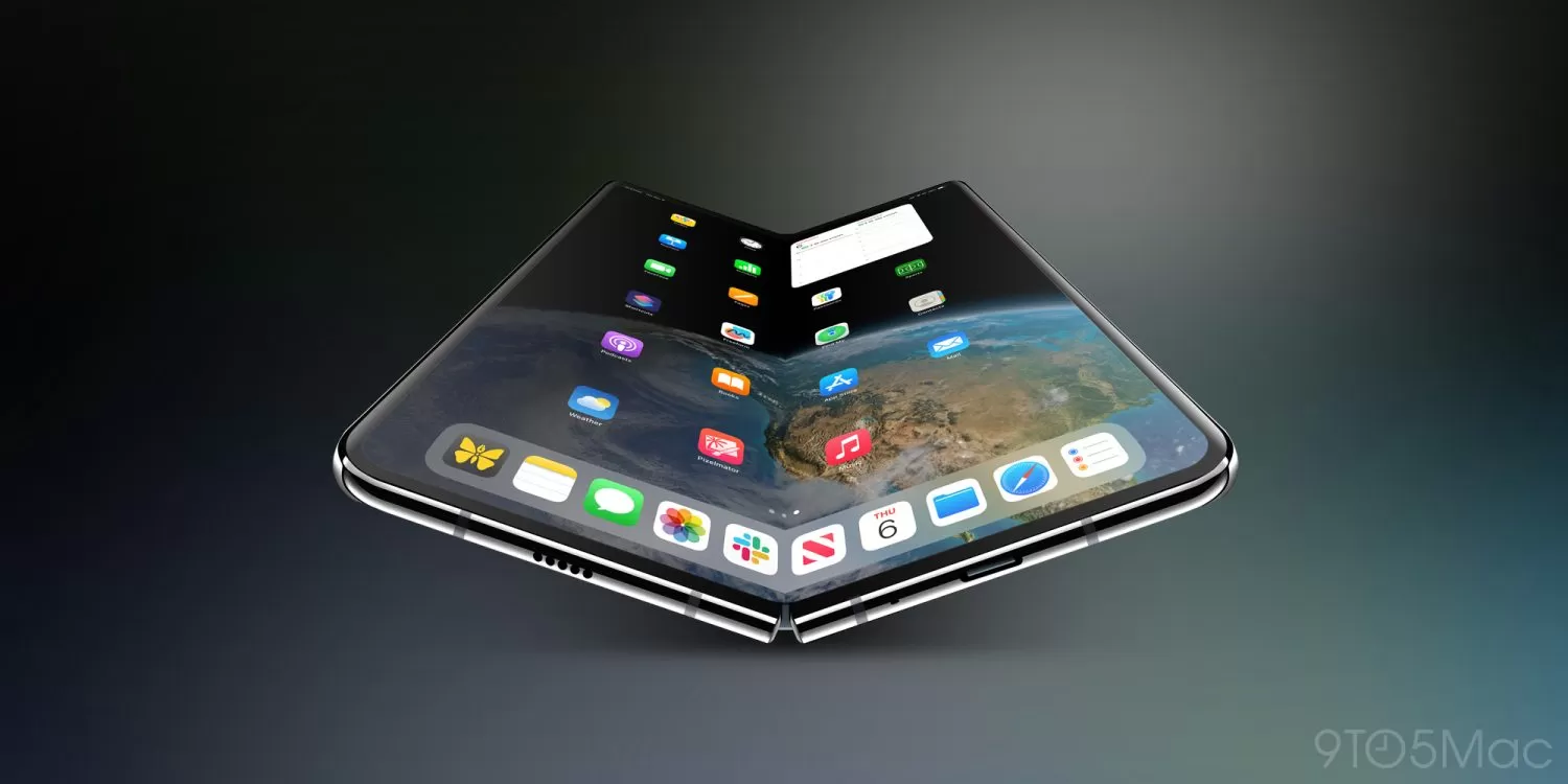 Ilustrasi iPhone Fold.