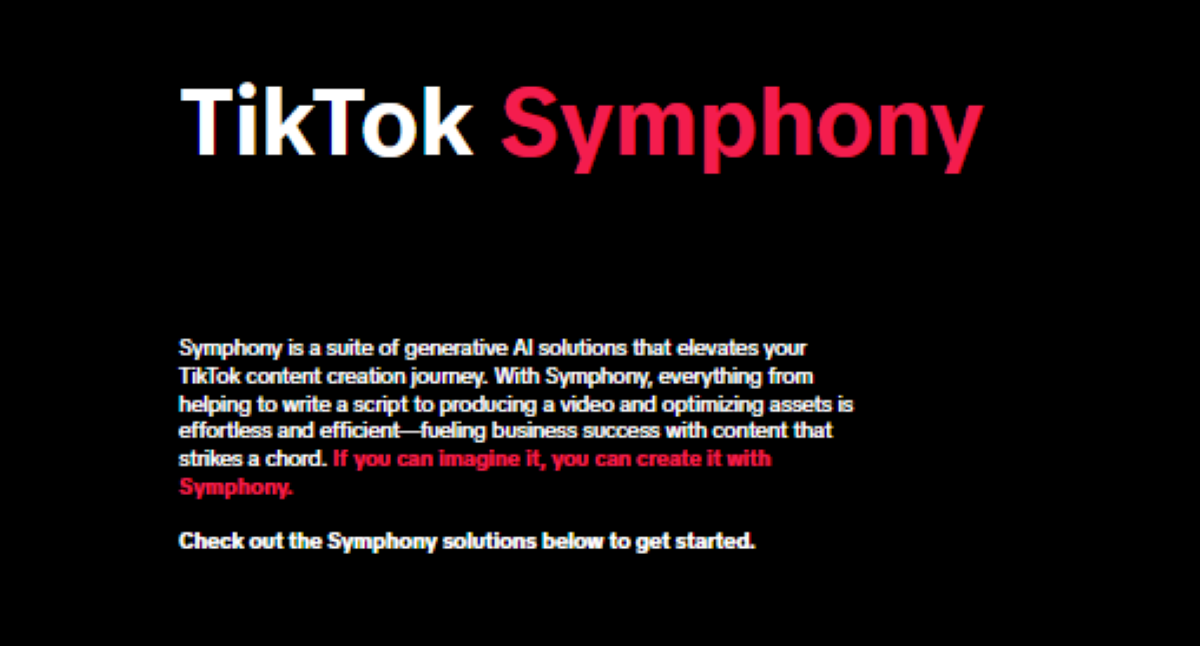 TikTok Symphony.