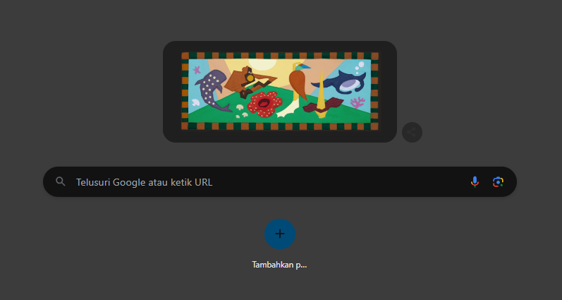 Google menampilkan tampilan Hari Cinta Puspa dan Satwa (5/11).