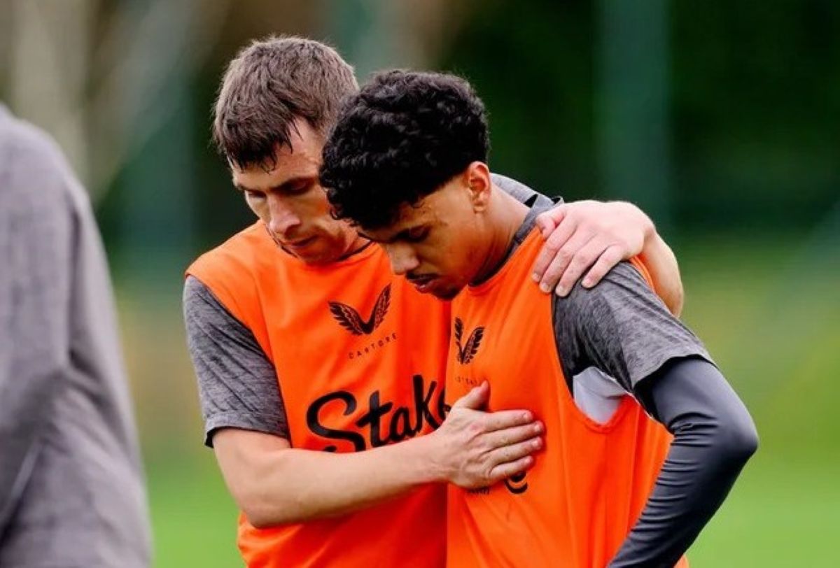 Sesi latihan Everton jelang laga menjamu Fullham di Premier League 2025-2026.