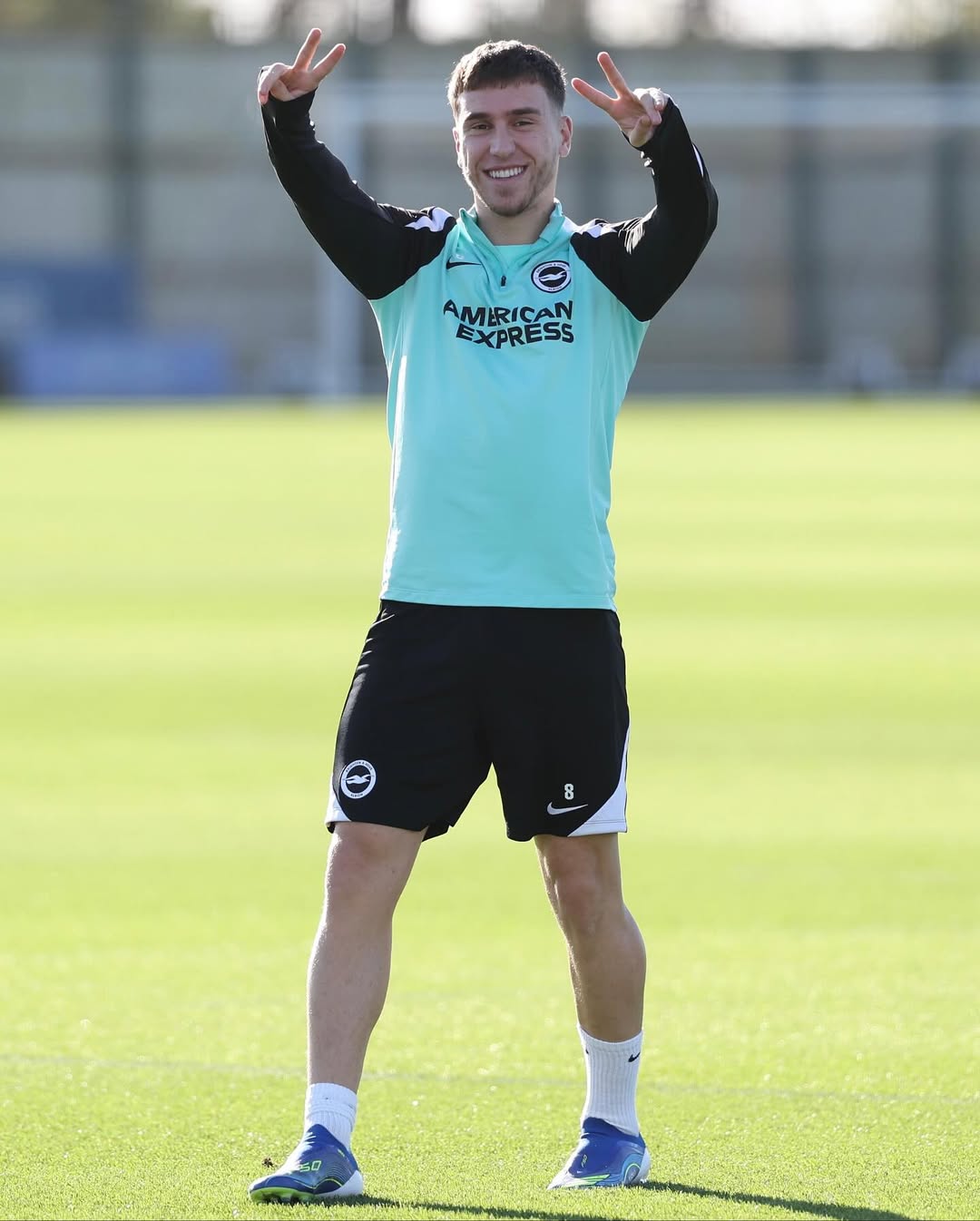Sesi latihan Brighton jelang laga menghadapi Crystal Palace di pekan ke-11 Premier League 2025/26.