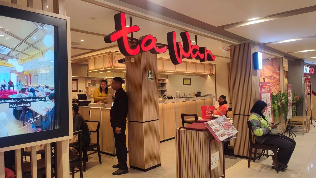 Suasana tidak begitu ramai di Restoran Ta Wan di Level 21 Mall Denpasar, usai insiden konsumen menenggak cairan pemutih.
