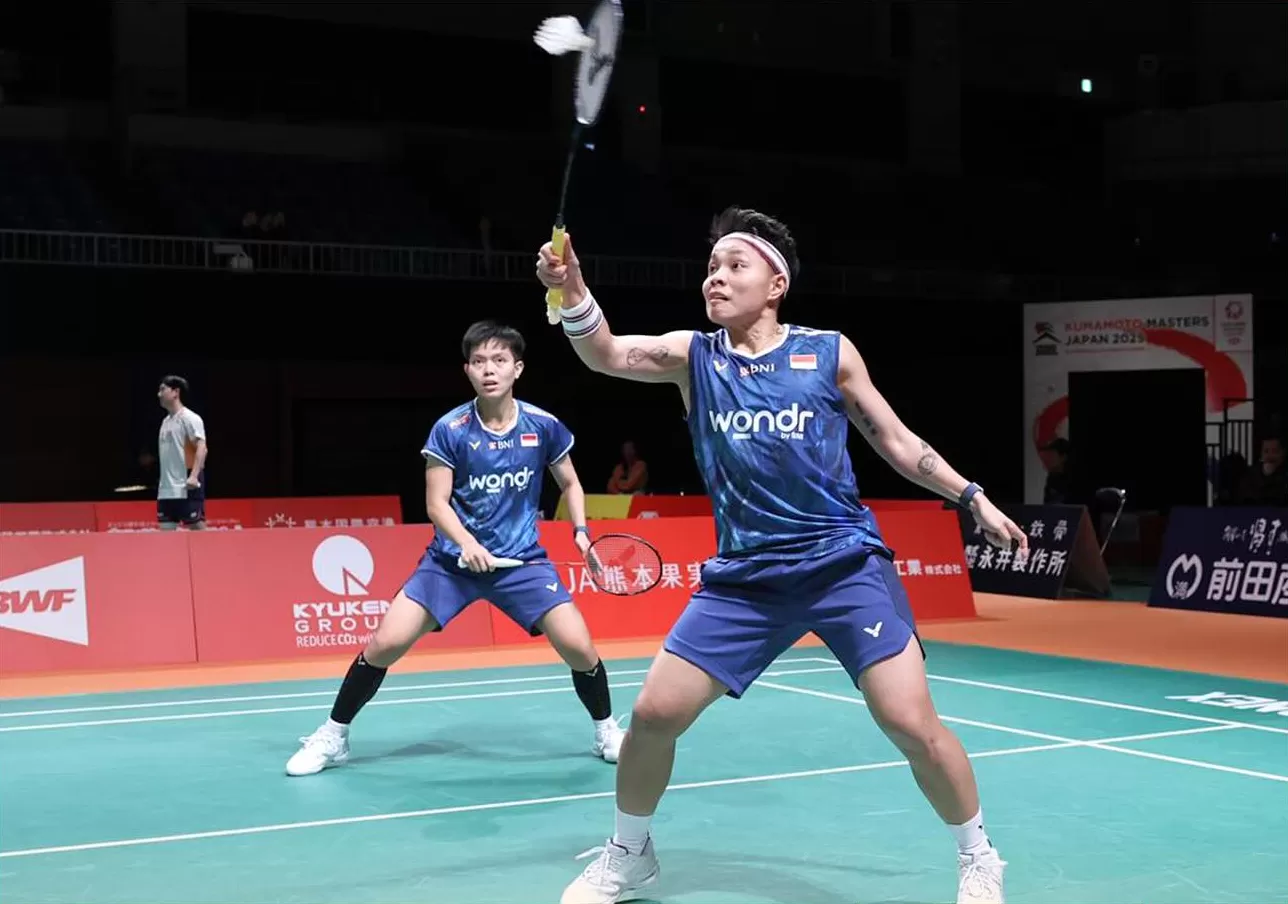 Apriyani Rahayu/Siti Fadia Silva Ramadhanti melaju ke babak 16 besar Kumamoto Masters Japan 2025.