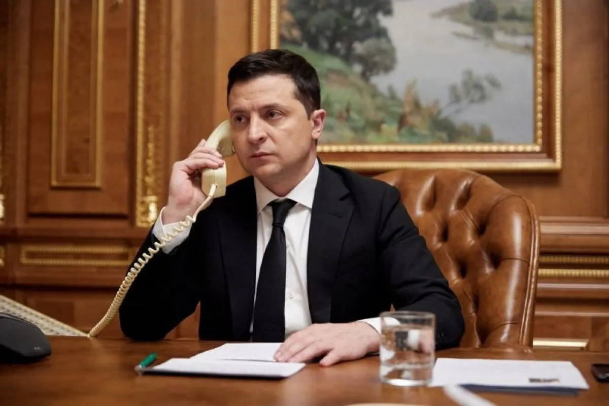 Ilustrasi Presiden Ukraina Volodymyr Zelensky mendesak 2 menteri untuk mundur akibat skandal korupsi.