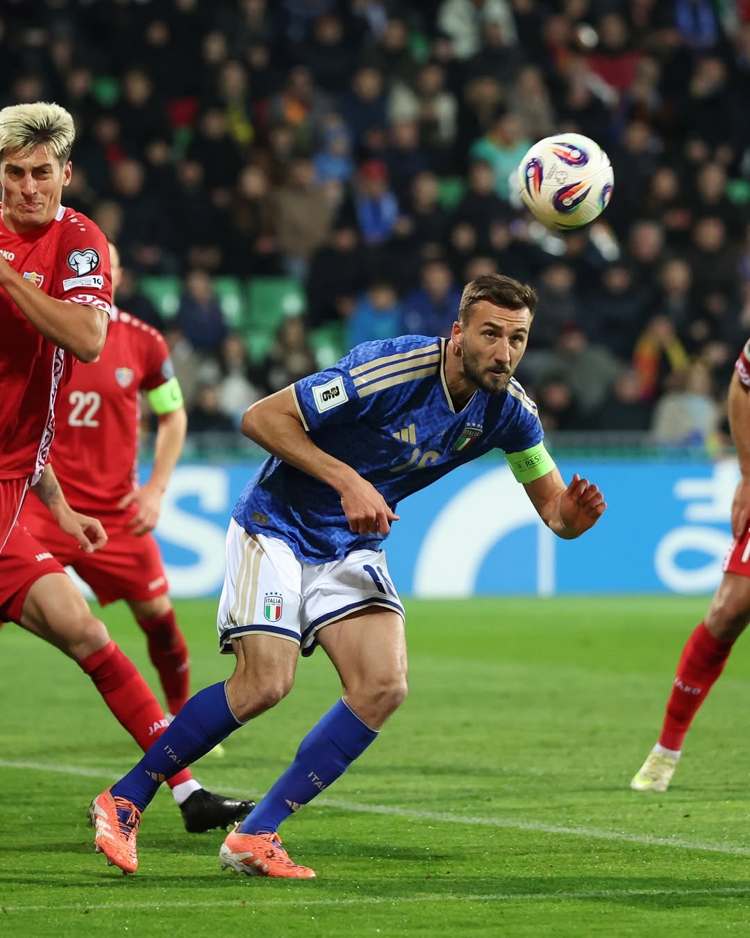 Italia berhasil raih kemenangan di menit-menit akhir melawan Moldova dalam Kualifikasi Piala Dunia 2026.