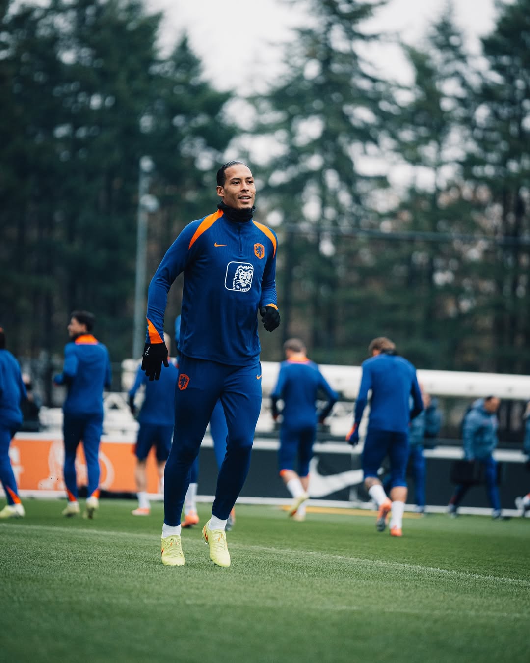 Sesi latihan Timnas Belanda jalang pertandingan menghadapi Lituania dalam Grup G Kualifikasi Piala Dunia 2026 Zona Eropa.