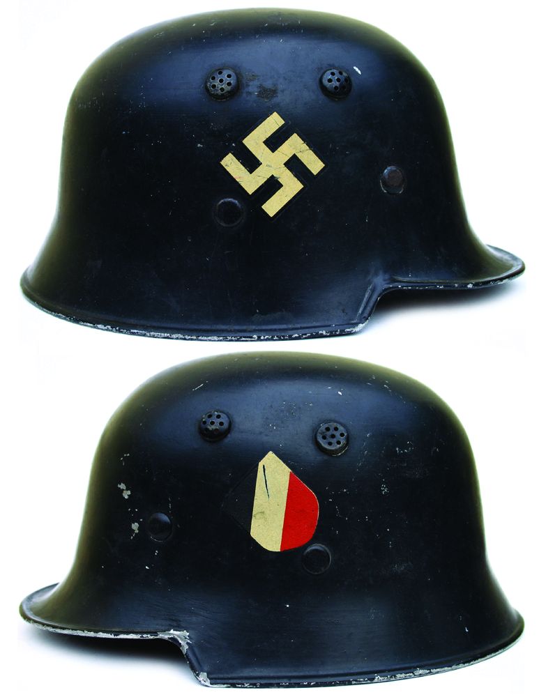 Ilustrasi helm Nazi.