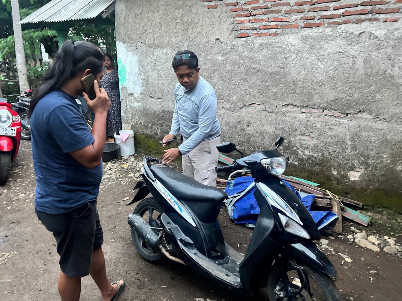 Motor hasil curian/ doc Khoirul Rizal