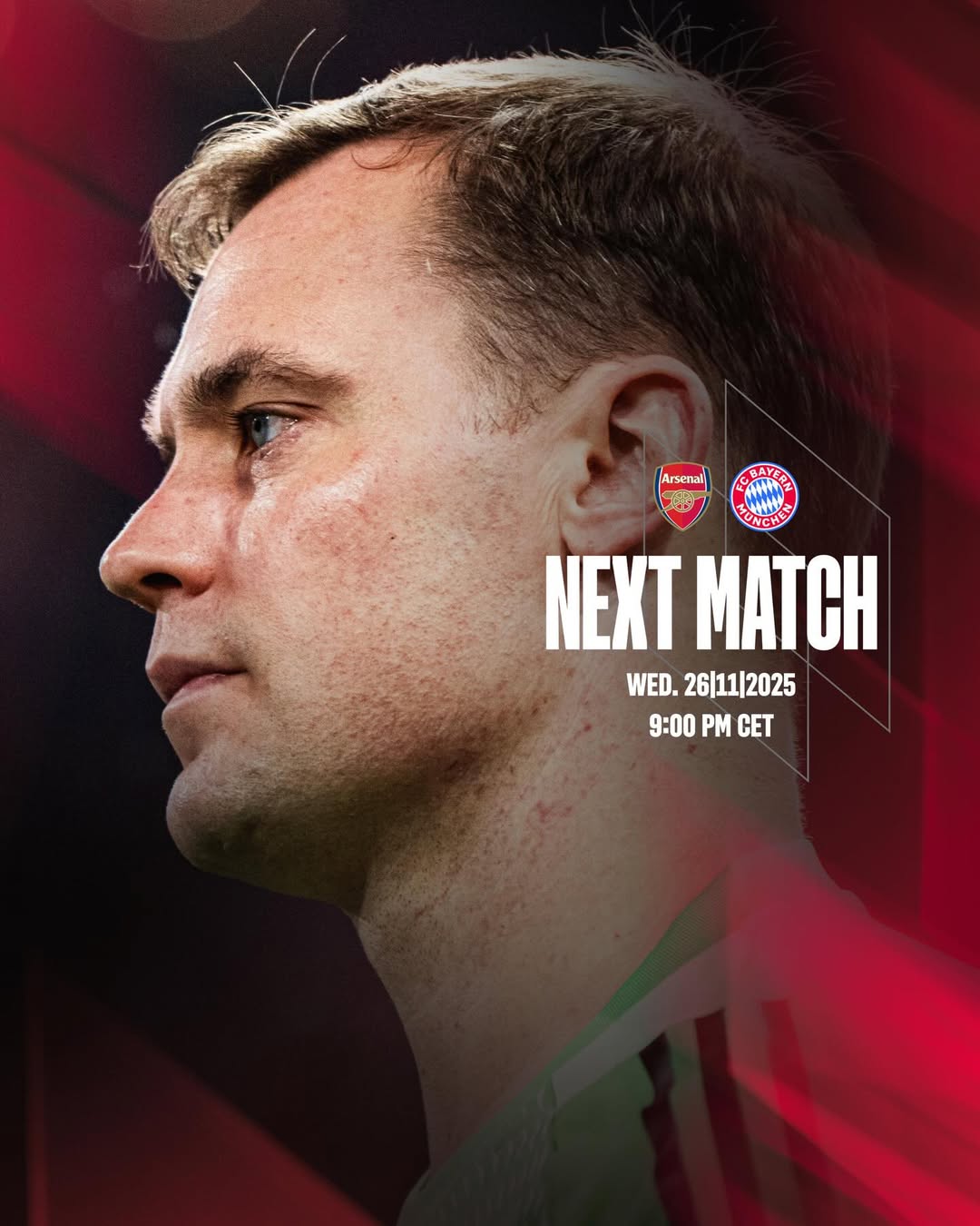 Arsenal akan menjamu Bayern Munich dalam matchday ke-5 Liga Champions 2025/2026.