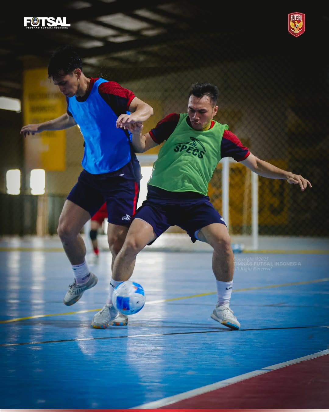 Sesi latihan Timnas Futsal Indonesia putra guna persiapan di Sea Games Thailand 2025.