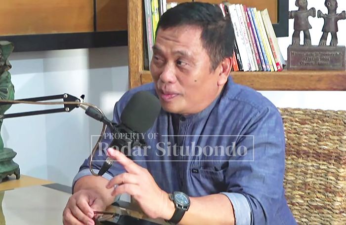 H. Yoyok Mul&shy;yadi berbicara tetang rencana reaktivasi jalur kereta api (KAI) lintasan Kalisat&ndash;Penarukan ketika menjadi pembicara di Podcast Heng Ono Tunggale Jawa Radar Banyuwangi beberapa waktu lalu.