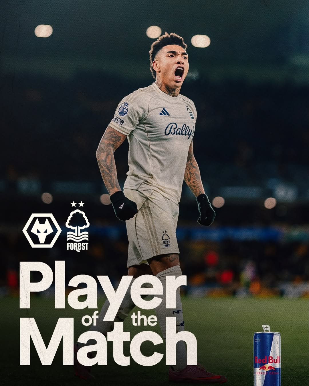 Igor Jesus jadi pahlawan Nottingham Forest menang atas Wolves dalam pekan ke-14 Premier League 2025/2026.