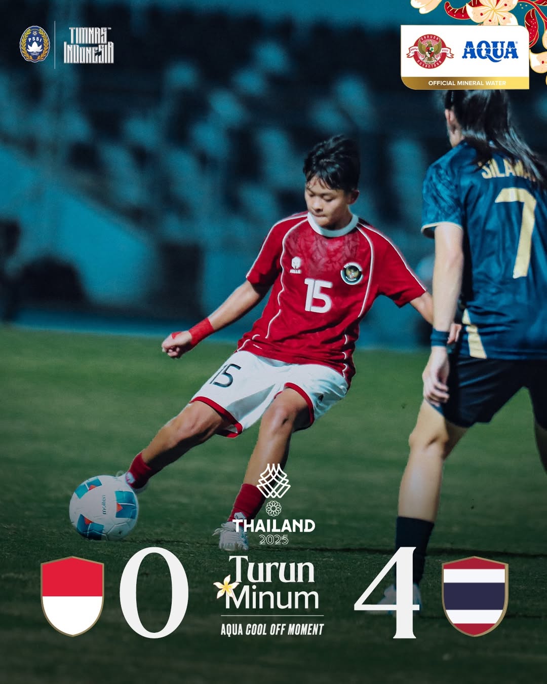 Timnas putri Indonesia alami kekalahan pahit atas Thailand di Sea Games 2025.