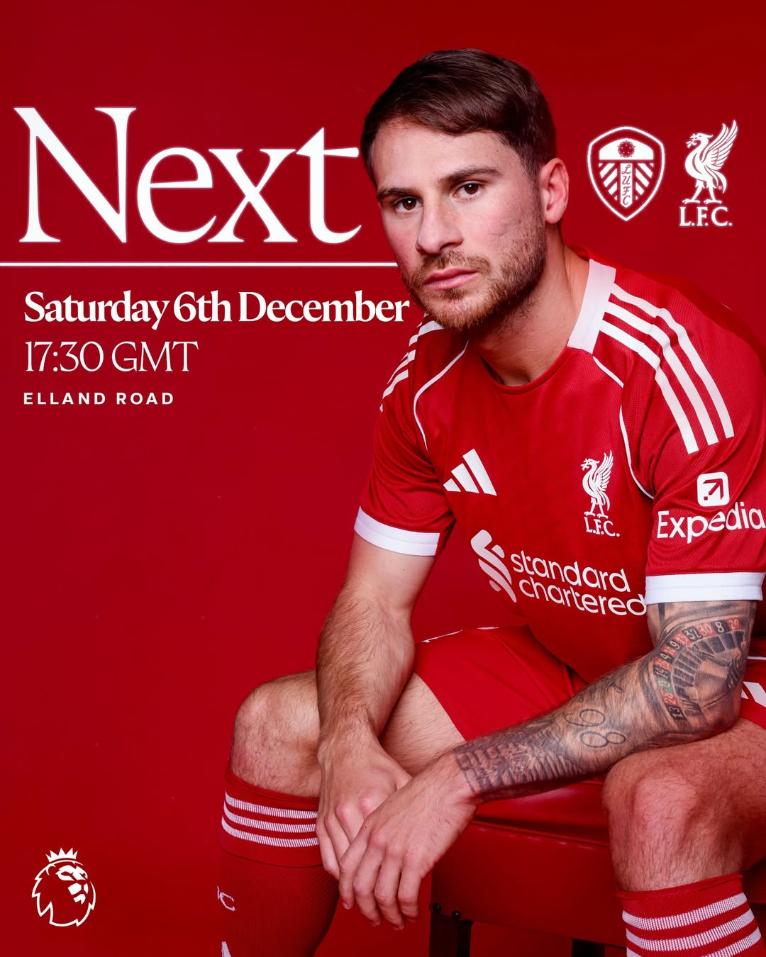 Leeds akan menjamu Liverpool dalam pekan ke-15 Premier League 2025/2026.