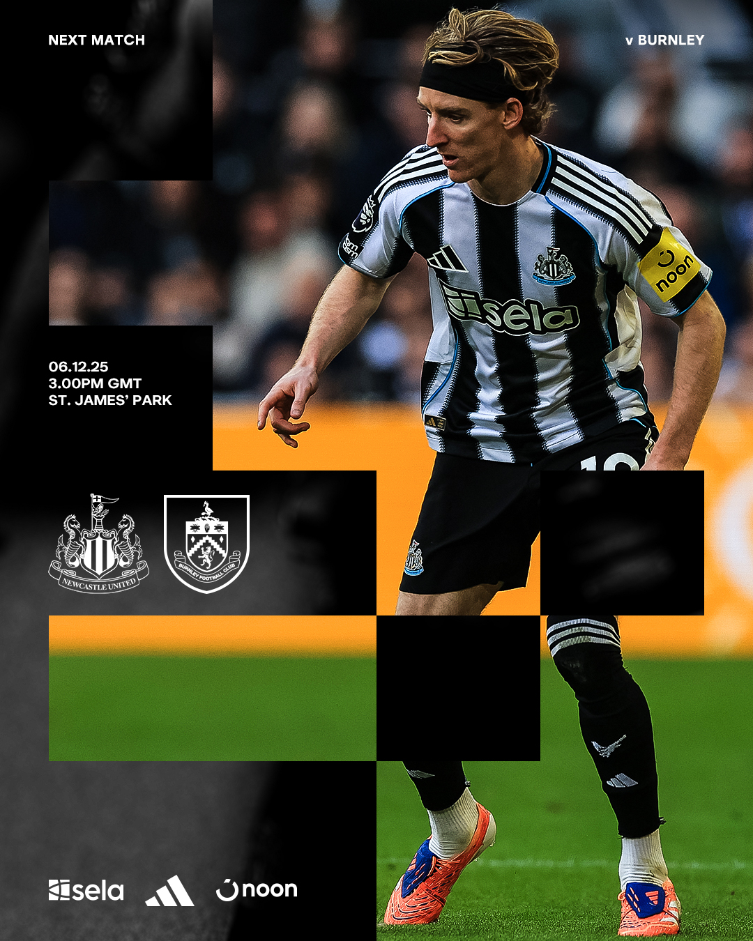 Newcastle akan berhadapan dengan Burnley di pekan ke-15 Premier League 2025/2026.