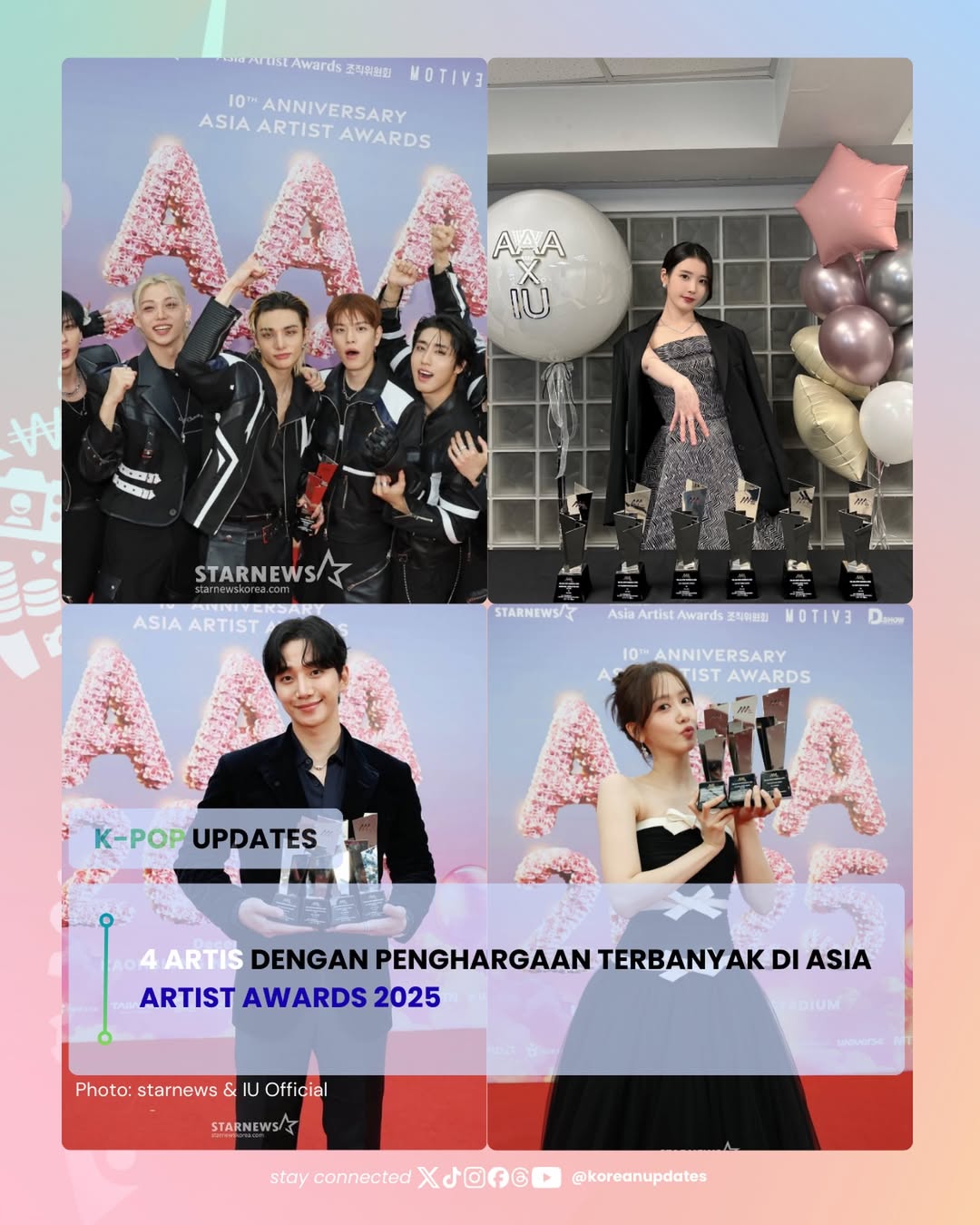 Pemenang Asia Artist Awards 2025.